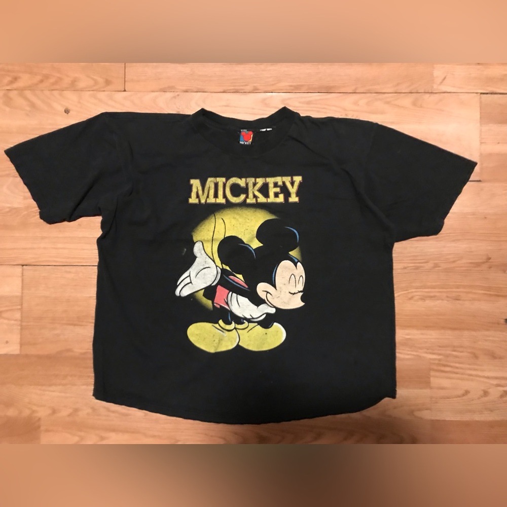 RARE~Vintage 80s-90s~Mickey Unlimited~Black~XXL T-shirt~Disney~Brazos Sportswear